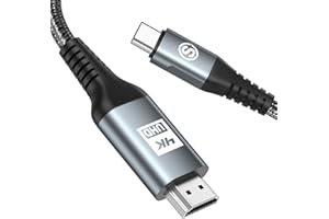 AVIBREX Cavo da USB C a HDMI 4K 1M, [Compatible Thunderbolt 4/3] Cavo USB tipo C a HDMI, nylon intrecciato compatibile con i Phone17 16 15 Pro Max Air, MacBook Pro/iPad Pro/Air, Apple TV, Samsung S25/S24/S23