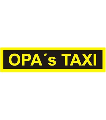 easydruck24de 'Adesivo nonna S TAXI, 20 x 5 cm, Art. N ° KFZ 107, aussenklebend per auto, camion, moto, Moped, Mofa, Roller, veicoli, resistente ai raggi UV e alle intemperie, per lavaggi