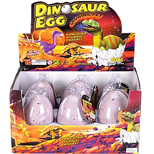 German Trendseller® – 6 x Dino im Ei ★ NEU ★ ┃ ++ Echt schlüpfender Dino ++ ┃ Mitgebsel ┃ Kindergeburtstag ┃ Dinosaurier ┃ Schlüpfgarantie 100%┃ 6 x Dino Eier - 3
