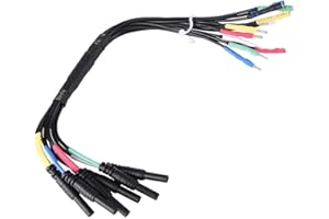 KADIMENDIUM 6 Channel Universal Breakout Leads HT306 for Auto Diagnostic Oscilliscope with stable performance(black)