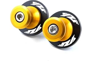 ZESIDIMO 2 pièces M6 Diabolos cliquets pour Yamaha YZF R1 R1M R3 R6 R7 R25 R125 YZFR6 YZFR1 accessoires de moto support de moto arrière bras oscillant (Or)
