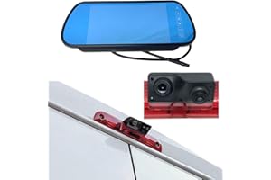 DOLPHIN AUTOMOTIVE Dolphin Dual Rear & Reversing Brake Light Camera For Peugeot Boxer 2006 Onwards (Camera & 7" Universal Mirror Monitor)