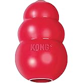 KONG Classic Juguete para Perros Rellenable - para Jugar y Masticar - Se Puede Rellenar con Snacks y Premios - Hecho de Cauch