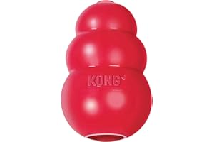 KONG Classic Dog Toy, Durable Natural Rubber Chewing, Hunting, Fetch