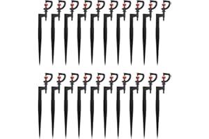 CENPEK 20Pcs Micro Sprinkler Heads,G-Type 360 Degree Rotation Sprinkler Watering Spray Nozzle,Adjustable Full Micro Spray Drip Emitters,Water Irrigation System Sprayers