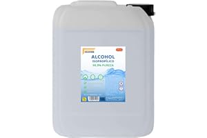 PROQUIMAR Alcohol Isopropílico 99,9% Puro – Limpieza Técnica de Electrónica, Óptica y Superficies – Varios formatos – Evaporación Rápida, Sin Residuos (10 Litros)
