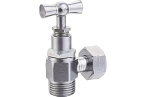 RIQUIER ADRIEN ROBINET EQUERRE WC AVEC PRESSE ETOUPE 3/8 CHROME RIQUIER