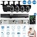 Produktbild KKMOON 4CH CCTV Überwachung DVR Voll AHD 1080N/720p 1500TVL HDMI P2P Cloud Onvif Netzwerk Digital Video Recorder, 1 TB Festplatte, 4 * 720P Outdoor/Indoor Infrarot-Bullet-Kamera + 4 * 60ft Kabel