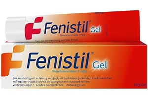 ‎FENISTIL Fenistil Gel, Spar-Set, 2x50g, Dimetindenmaleat 1mg/g. Zur kurzfristigen Linderung von Juckreiz bei kleinen juckenden Insektenstichen, Juckrei bei Hautkrankheiten, Verbrennungen 1. Grades, Sonnenbrand