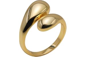 GMXJGZ Eheringe Gold Ringe Gold Ring Gold Damen Gold Ring Goldring Damen Vergoldete Ringe Verstellbarer Fingerring Geeignet FüR MäDchen Teenager Geschenk FüR Sie