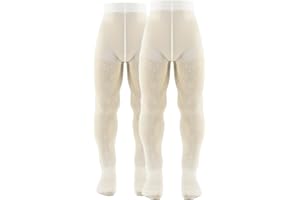 AQUILONE 0-14 Collant Bambina Elasticizzati, Collant Fantasia Bambina Farfalle Fiori Cuori, Collant Bambina Cerimonia Velate, 2 Paia - Made In Italy