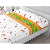HM'S HOME'SECRET 100% Microfibre Bedding Set, 3 Pieces, Various Models and Sizes (Bed 105 cm, Children's Farm)