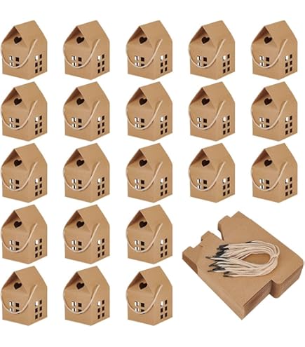 3.9x4.7x7 Inch Puppy Feestcadeauset met Paw Print Vensters