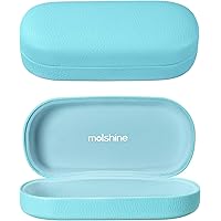 3 stuks Brillenkoker Hardcase met Microvezeldoek – Lichtgewicht Brillendoos PU Leer voor Dames, Heren & Kinderen – Zonnebril Etui Hard