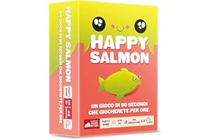 Asmodee - Happy Salmon, Gioco da Tavolo, dai Creatori di Exploding Kittens, 6+ Anni, 3-8 Giocatori, Edizione in Italiano