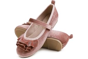 Feversole Girls Cute Dress,Ragazze Mary Jane Strap Scarpe Basse Ballerine da Principessa Scarpe da Scuola Piatte