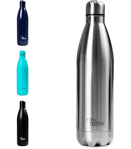 The Steel Bottle - Bottiglia Termica In Acciaio Inox, Isolamento Sottovuoto A Doppia Parete, Capacità 500 Ml, Chiusura Ermetica, Borraccia Portatile (Animals
