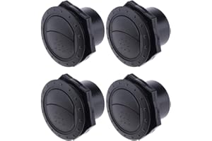 POFET 4 Stück Armaturenbrett Klimaanlage Deflektor Auslass Seitendach Entlüftung für Auto RV Boote Yacht