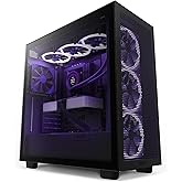 NZXT H7 Flow - Case da gioco per PC Mid Tower ATX - Porta I/O USB tipo-C anteriore - Pannello laterale in vetro temperato - S