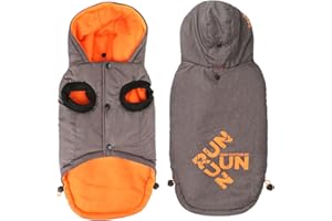 Idepet wodoodporny płaszcz dla psa, zwierzę domowe pies zima ciepła kurtka kamizelka outdoorowa bawełna pies bluza z kapturem strój odzież dla małych średnich psów kotów (3XL)