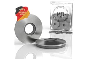 PD® Unterlegscheiben M5 mit EPDM Dichtung (5,2x14mm) | Dichtscheiben für Schrauben aus Edelstahl A2 V2A | Dichtscheibe für Spenglerschrauben, Bohrschrauben & Eternit Schrauben | 50 Stück