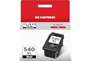WASHOPE PG-540XL 540XL Cartouche d'encre Noir Remplacement pour Canon Cartouche 540 XL pour Canon Pixma MG3650 MG4250 MG3500 MG3600 MG3100 MG3150 MG3200 MG3250 MG3550 (Noir, 1-Pack)