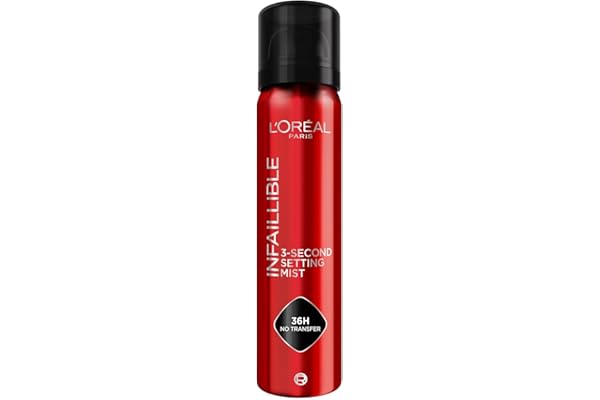 L'Oréal Paris Spray Fijador de Maquillaje Infaillible, Resistente al Agua, Se mantiene hasta 36h, 75 ml