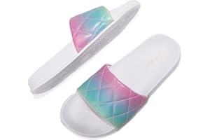 AX BOXING Claquettes Femme Mode Chaussons Antidérapant Pantoufles été Piscine Extérieure Intérieure Plage Sandales Taille 36-41 EU