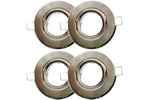 RUEHALF 4-delat borstat MR11-ljuspaket med 50 mm 60 mm hål, infälld GU4-lampa med satinerad nedåtriktad lampa, tillbehör till
