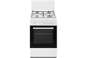 SCHAUB LORENZ SD554WG - Cucina a gas n°4 fuochi, con forno a gas, 50x50 cm, colore Bianco