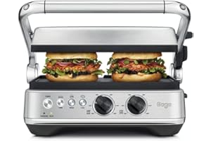 Sage Appliances SGR700 the BBQ und Press, grill, stal szczotkowana