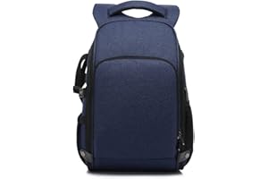 Chonor Sac à dos photo Pro - Sac DSLR avec compartiment ordinateur, porteur trépied, étanche et antichoc pour extérieur (Compatibilité Canon/Nikon/Sony)