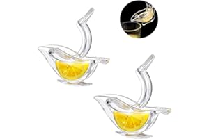KAIAIWLUO Spremiagrumi Manuale, 2 Pezzi Spremi Limone Nuovo Spremiagrumi Portatile Per Frutta Trasparente per Juicing Arance Agrumi Frutta Spremute Fresche