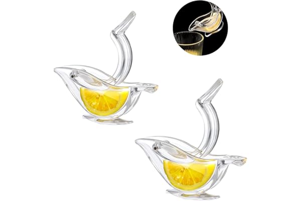 Presse Citron,2 pièces Presse Fruit Manuel Presse à Main Vaisselle en Acrylique Presse-fruits Manuel Forme de Bateau Transparent pour Citron Orange Vert Cuisine Bar