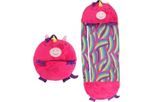 Discoball Kids Sleeping Bags, Plush Slumber Bag for Boys and Girls Kindergarten/Travel/Camping/Daycare