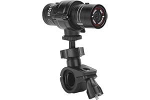 TOPIKY Motocyklowa kamera do nagrywania na desce rozdzielczej, 1080p 30 kl./s, rejestrator wideo, rejestrator jazdy motocykl, DVR z kątem 120 stopni, obsługa karty pamięci 32 GB