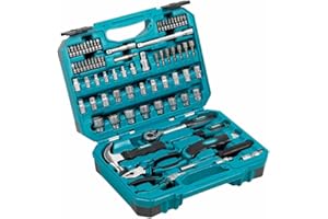 Makita E-10899 Zestaw Narzędzi, Czarny/Niebieski, 76 Części