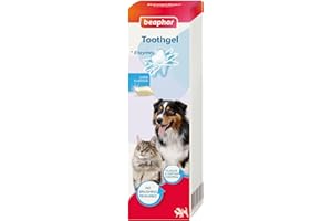 Beaphar - No-Brush Toothgel with Enzymes - Dental Care for Cats & Dogs - Helps Control Plaque and Tartar, and Freshen Breath - Fluoride-Free - Liver Flavour - No Brushing Required - 100g Tube