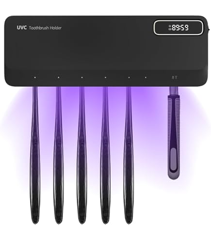 Esterilizador Cepillos Dientes Ultravioleta Oclean S1 | Con Secado Por Calor | Montaje En Pared Sin Taladro