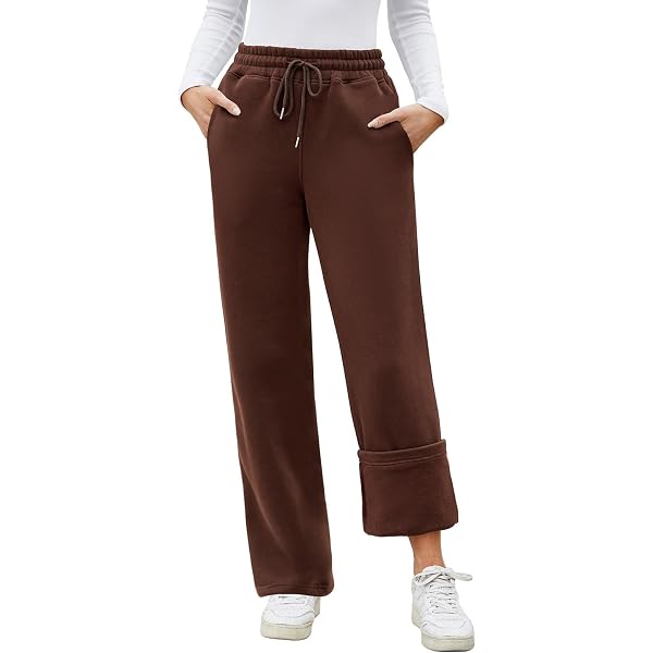 Pantalon De Jogging Femme Baggy Polaire Thermique Hiver - Taille Élastique Moelleux