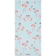 Catherine Lansfield Flamingo Cotton 76x160cm Beach Towel Blue