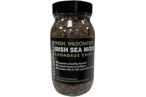 Feel Supreme Fresh Sea Moss Gel Made to Order 175ml Wildcrafted from Irish Waters 100% Natural 92 Essential Micronutrients Vitamins & Minerals Immune Support