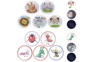 SGERUFZ 10 Pegatinas Divertidas para Entrenamiento de Baño, Reutilizables con Animales (Cerdo, Perro, Gato) para Niños y Niñas, Potty Training Stickers