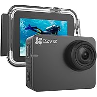EZVIZ Action Camera 1080p 60fps 8MP 131ft Waterproof 2" Touch Screen Interface On Dash Cam 150° Wide Angle Low-Light…