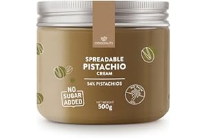 ‎ORIGONUTS PATISSERIE & CHOCOLATERIE ORIGONUTS, Pistazienpaste 54% Pistazien, Pistaziencreme, Pistazienmus - Basis für Kuchen, Cremes, Desserts, Eiscreme, Dubai-Schokolade - Ohne Farbstoffe, Ohne Palmöl - 500 g, Ohne Zucker