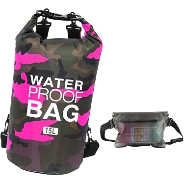 IKOPFLN Wasserdichter Trockenbeutel (1 St.) – Mit Langem, Verstellbarem Schulterriemen, Große Kapazität, Aus PVC, Für Schwimmen, Kajak, Boot & Reisen