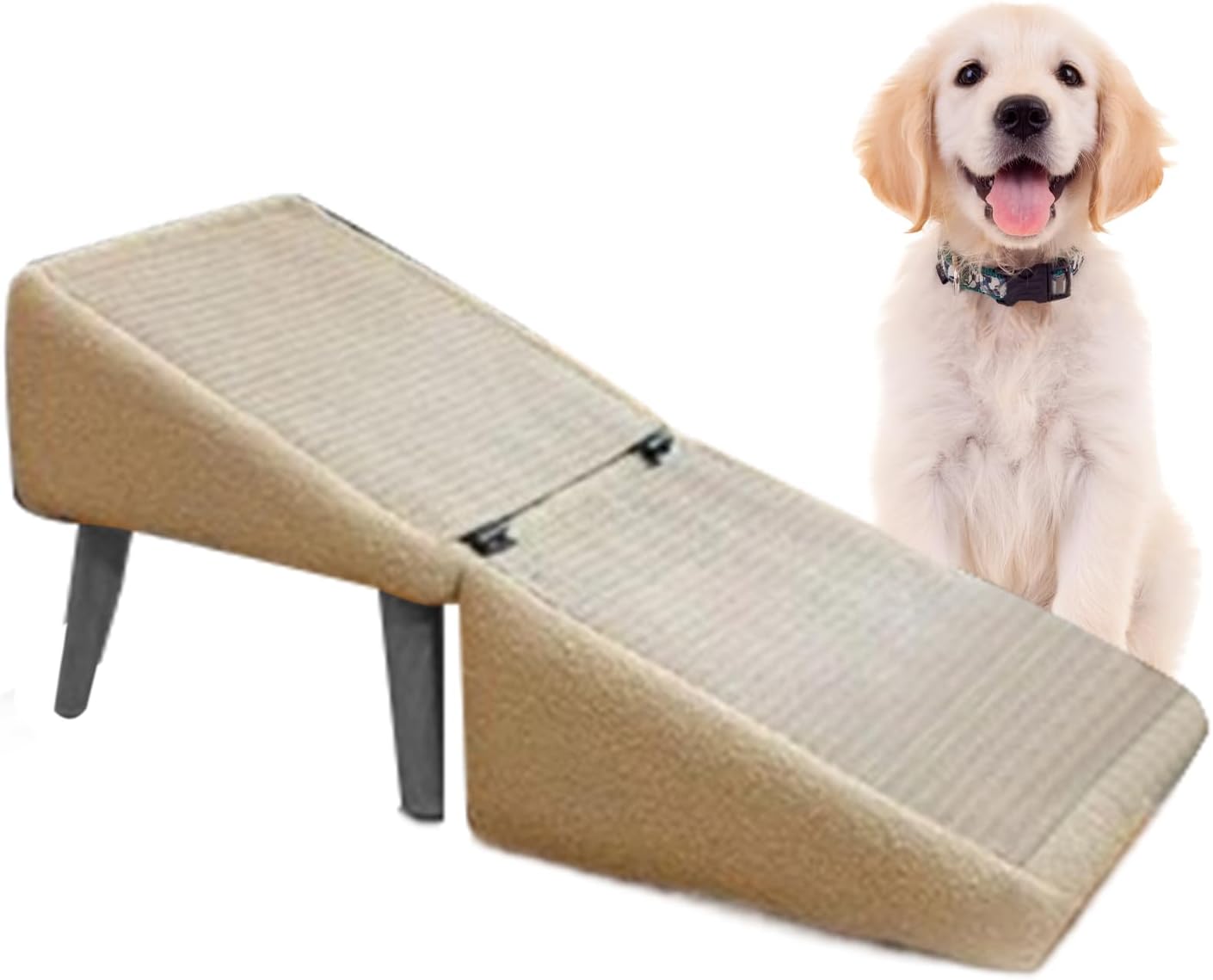 Rampa para Perros para Cama, Escaleras Plegables Paras Mascota, Ajustable Rampas Antideslizante Multifuncional, Rampa Paras Perros Pequeños O Grandes