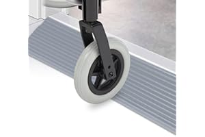 Forhandy Profilo di compensazione, rampa per porta in silicone, 1,8 cm, rampa alta per soglie, in silicone, autoadesivo, antiscivolo, per robot da spazzatura supportati