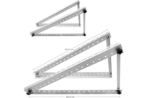 Avoltik Solarpanel Halterung 41 Zoll / 104cm I 2x Halterung für Solarmodule aus robustem Aluminium I Dachhalterung für Solarmodule inkl. Montageset I Solarmodul Halterung mit verstellbarem Winkel