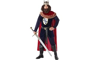 Atosa Disfraz Rey Medieval Azul Hombre Adulto